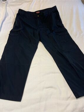 Men's Navy Cargo Pants - Comfortable Utility Style